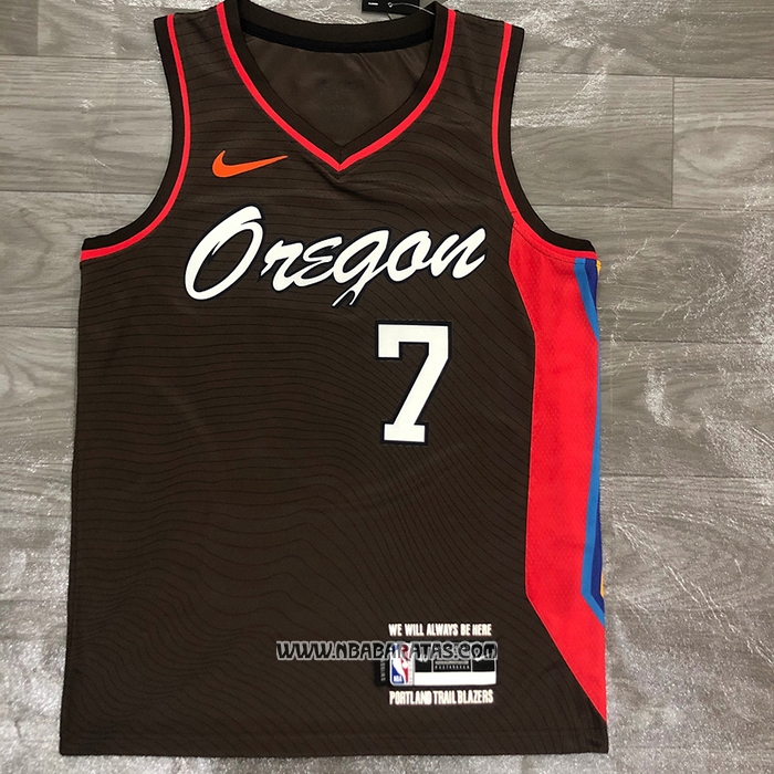 Camiseta Portland Trail Blazers Brandon Roy #7 Ciudad 2020-21 Marron